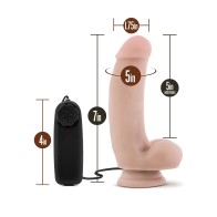 Dildo Vibrador The Quarterback - 7 Pulgadas Vainilla